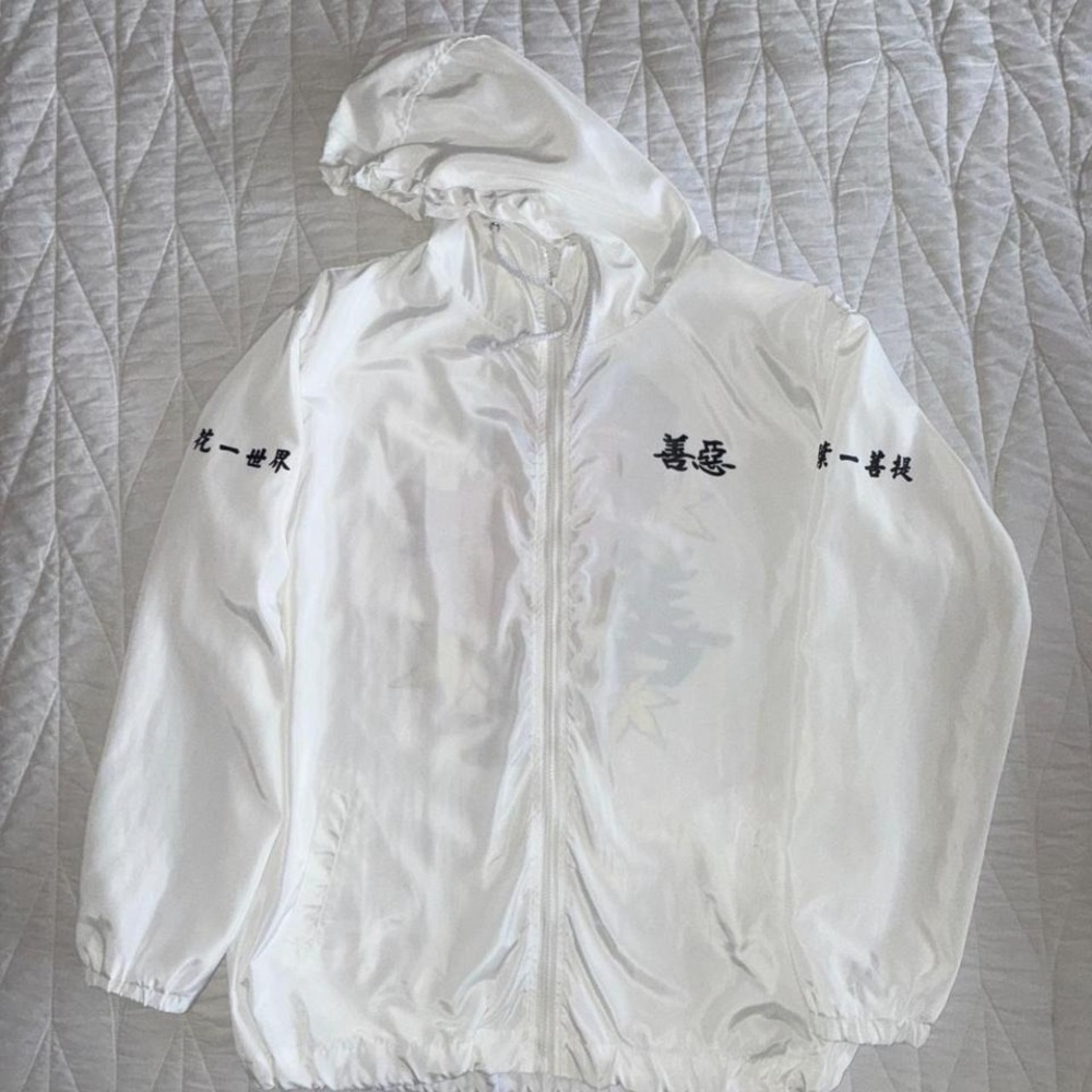 Hooded Windbreaker Pockets Full Zip Jacket‎ Men's